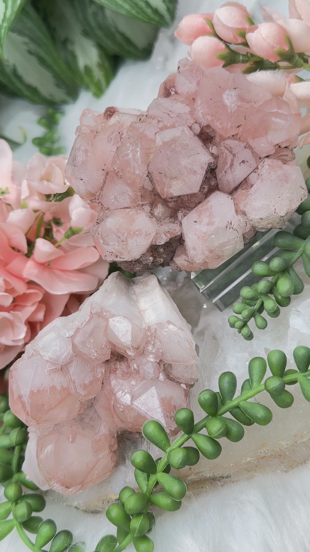 pink-lithium-quartz-clusters