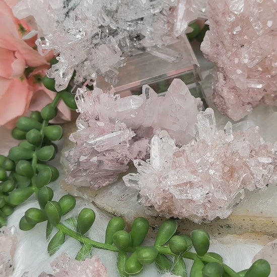 Pink Colombian Quartz Clusters