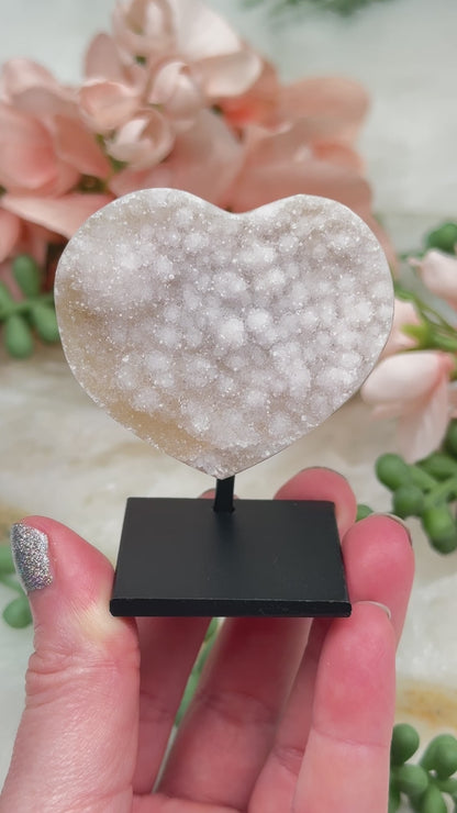 Rainbow Amethyst Heart