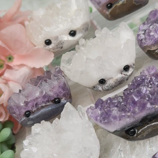 crystal-cluster-hedgehog-carvings