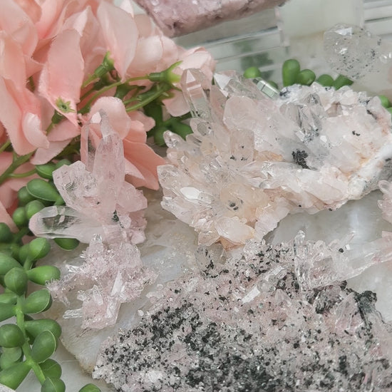 pink-green-colombian-quartz-clusters