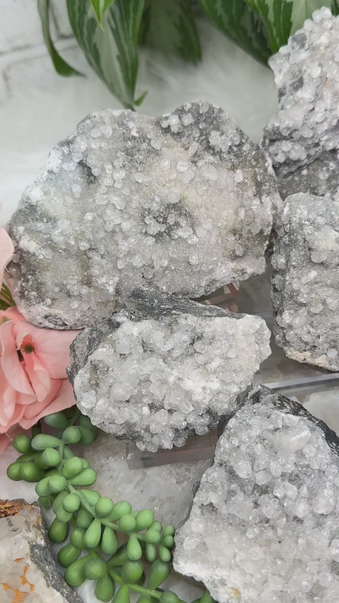 gray-sparkle-calcite-clusters-mexico
