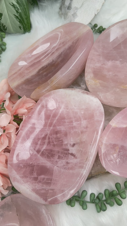 Madagascar Rose Quartz Bowls