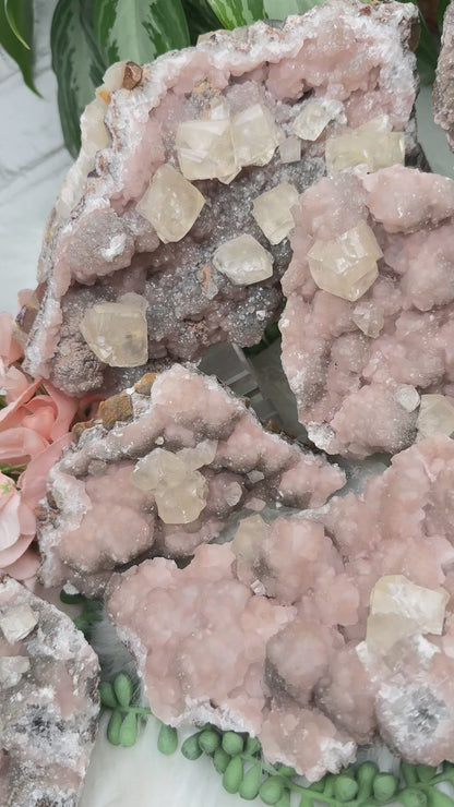 Old Stock Twin Pink Calcite