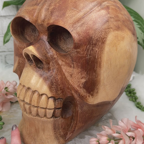 large-wood-skull-with-octopus