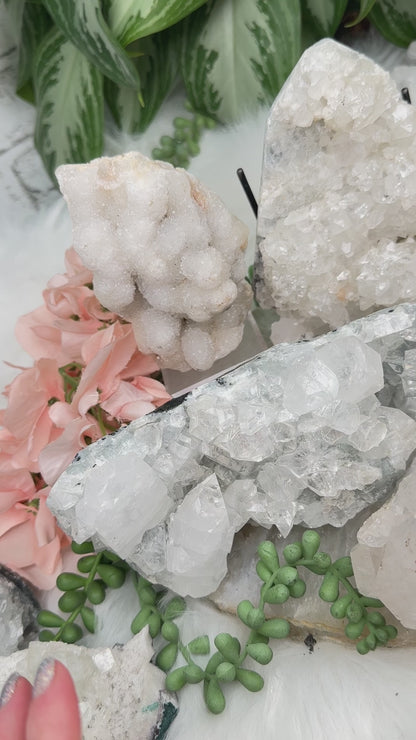 Chalcedony & Apophyllite Clusters