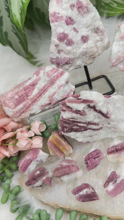 Pink Tourmaline Crystals