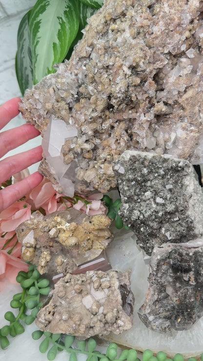 Lodolite Quartz Clusters