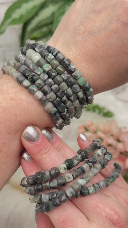 Faceted Emerald Bracelet