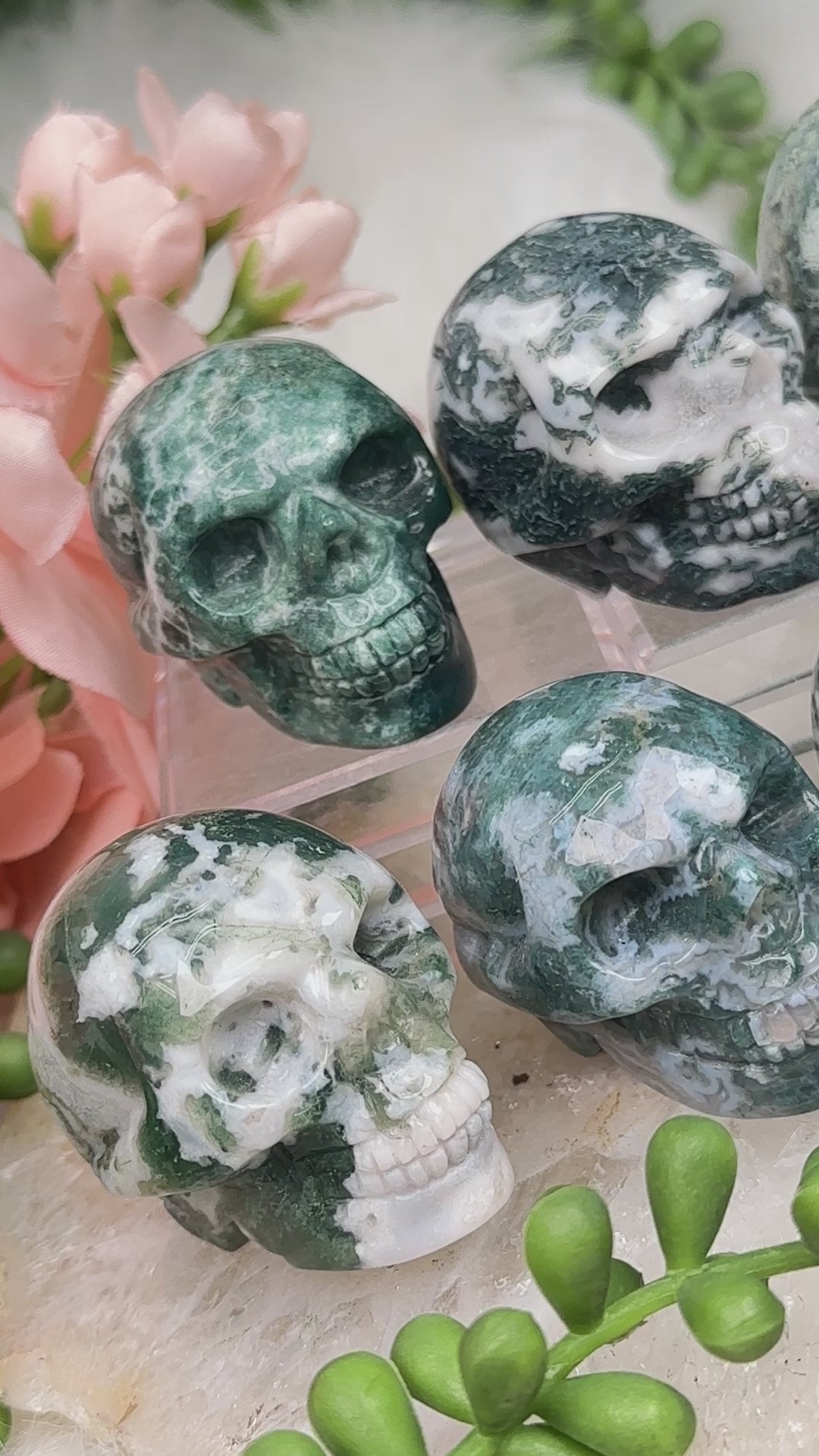 green-moss-agate-skulls