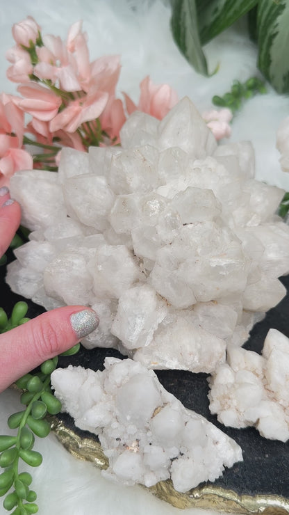 White Madagascar Quartz Clusters