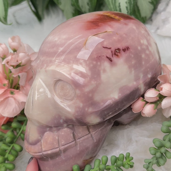 large-pink-polychrome-jasper-skull
