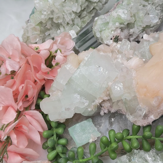 indian-green-apophyllite-clusters