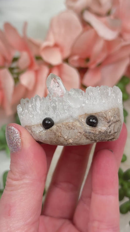 Quartz & Amethyst Hedgehogs