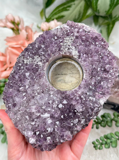 Amethyst Candle Holders