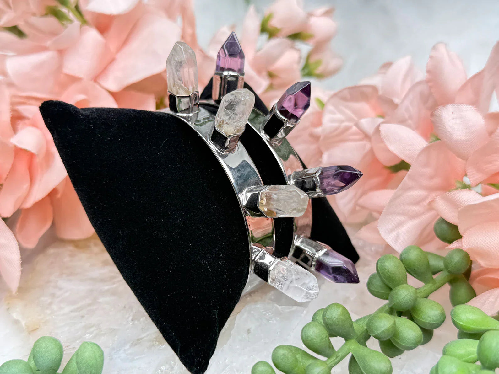 quartz-amethyst-cuff-spike-crystal-bracelets