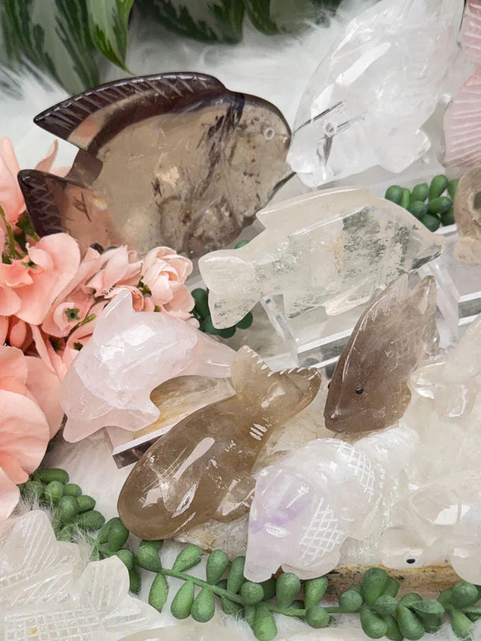 Quartz Animal Carvings