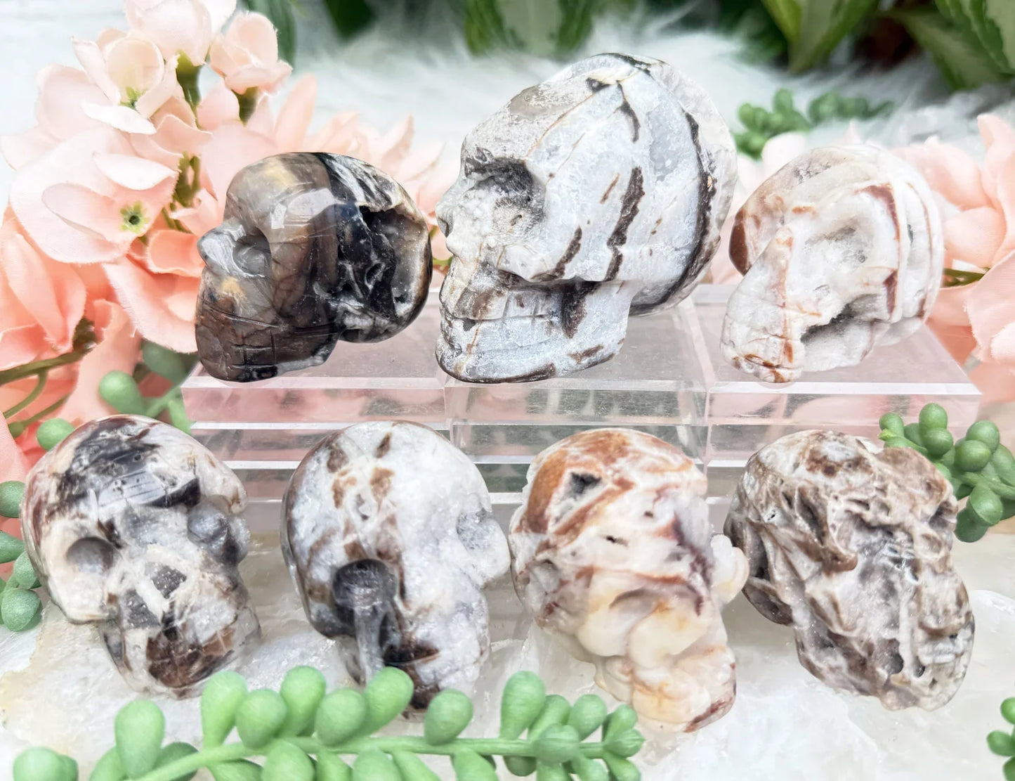 Quartz Sphalerite Skulls