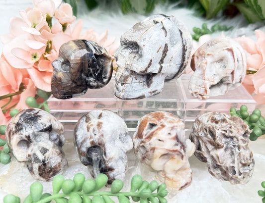 Quartz Sphalerite Skulls