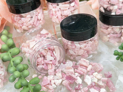raw-pink-tourmaline-in-jars