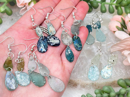 roman-glass-pendant-earrings