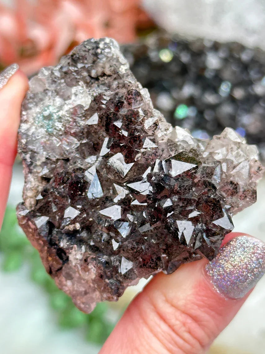 Morocco Goethite Quartz Clusters