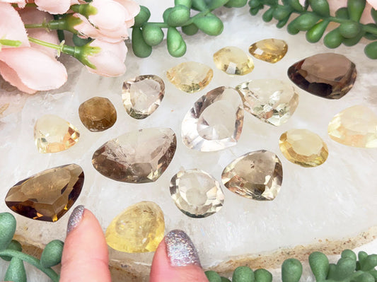 Citrine Faceted Gems
