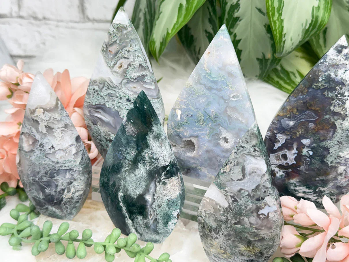 standing-moss-agate-flame-crystals