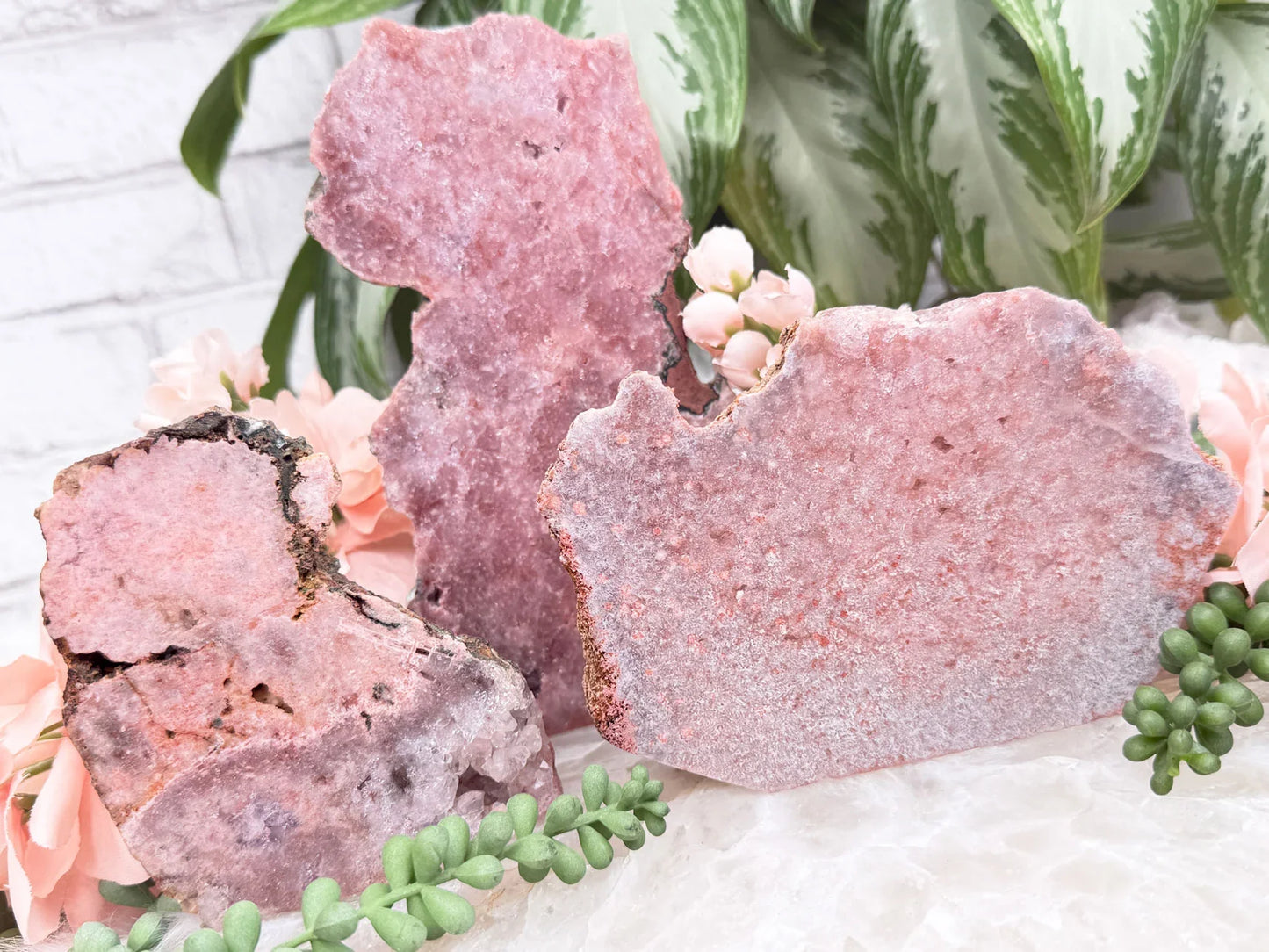 Semi-Polished Pink Amethyst