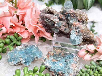 Teal Fluorite Clusters
