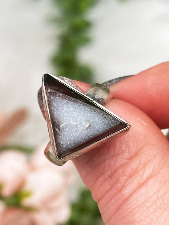 white-brown-agate-ring