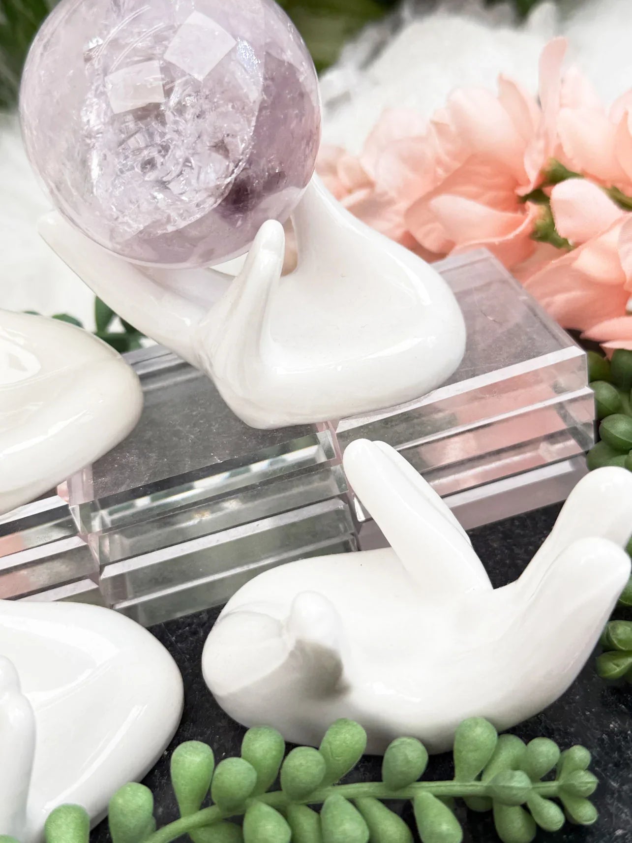 white-ceramic-hand-crystal-stands