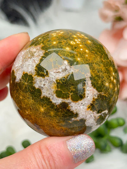 Colorful Ocean Jasper Spheres