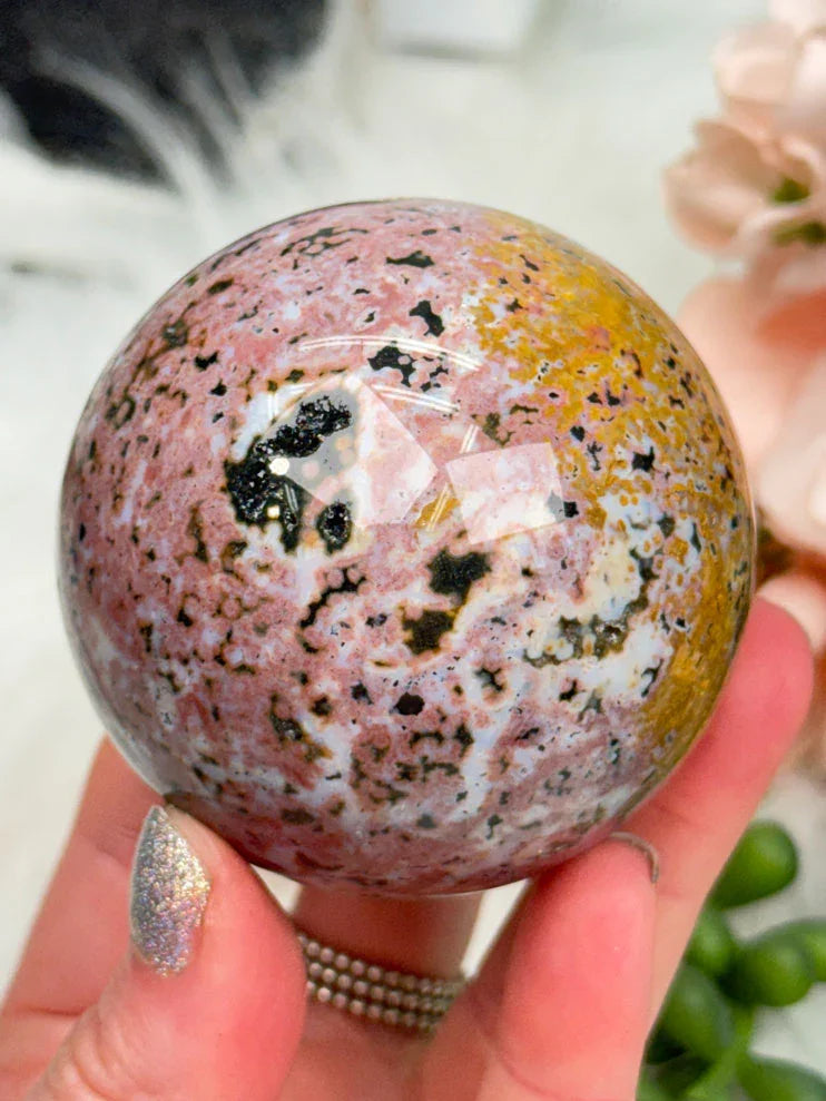 Colorful Ocean Jasper Spheres