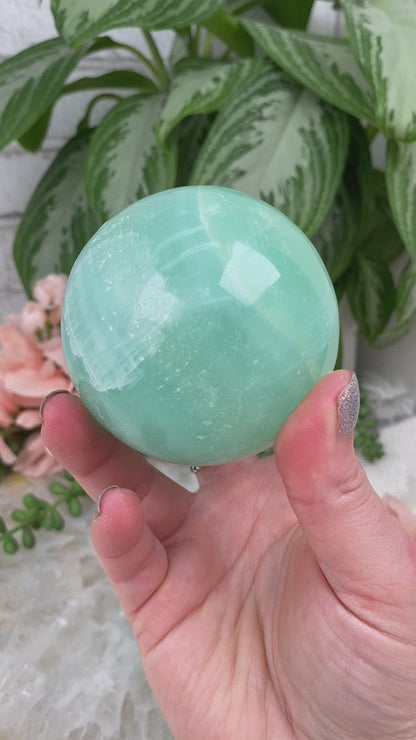 Pistachio Calcite Spheres