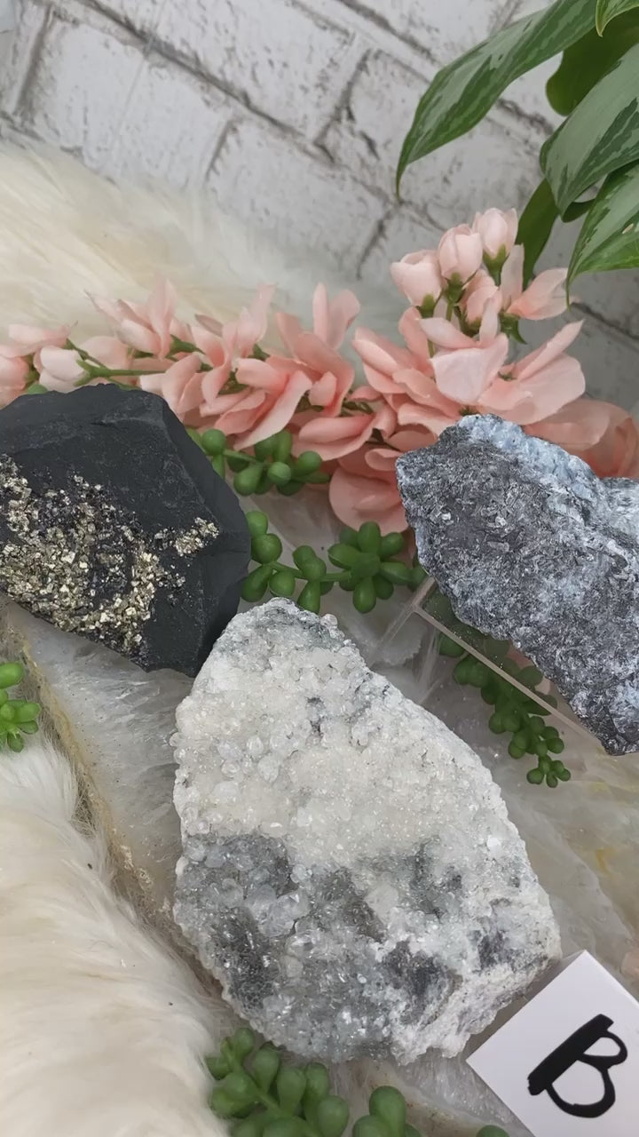 basalt-pyrite-kyanite-calcite