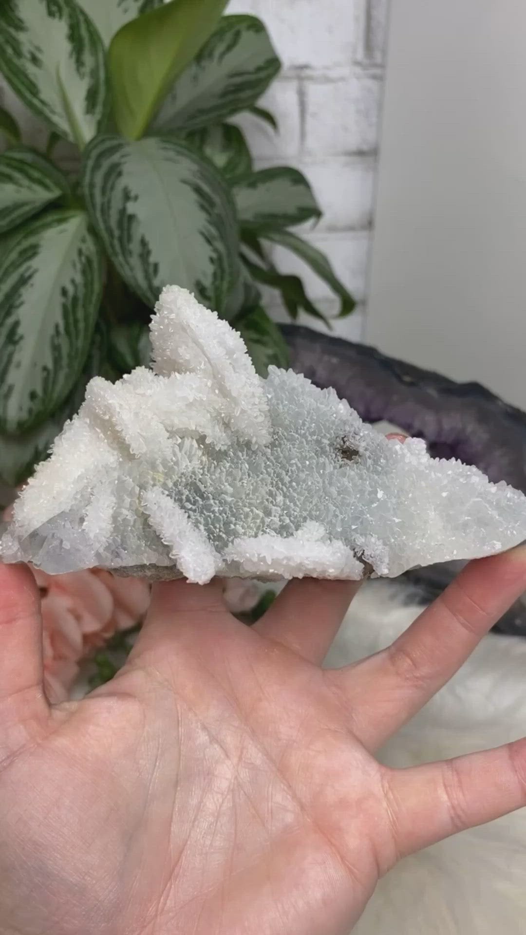Calcite Quartz Fluorite Crystal Cluster from Hunan China Video