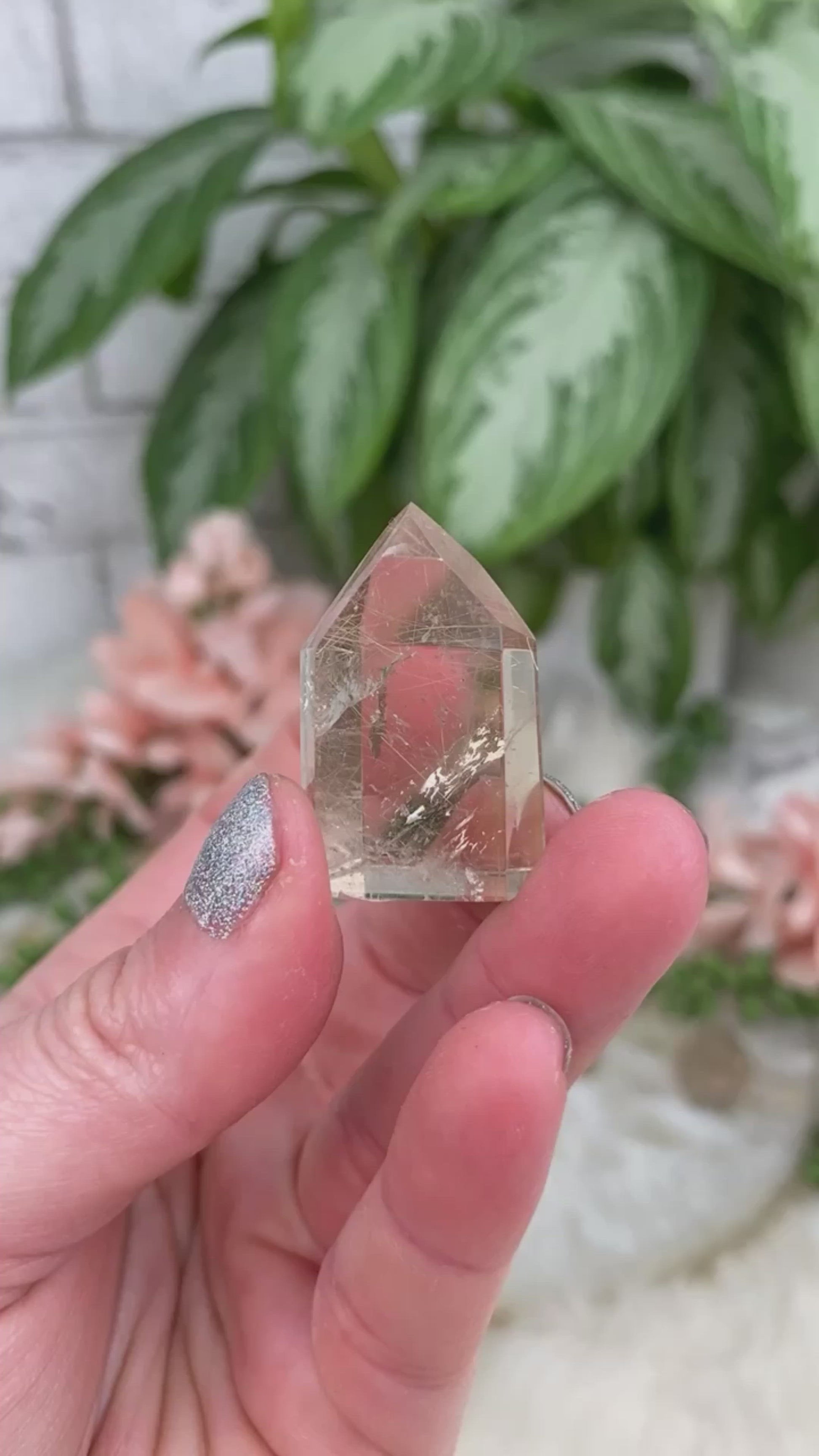 Small-Rutile-Quartz-Points for sale