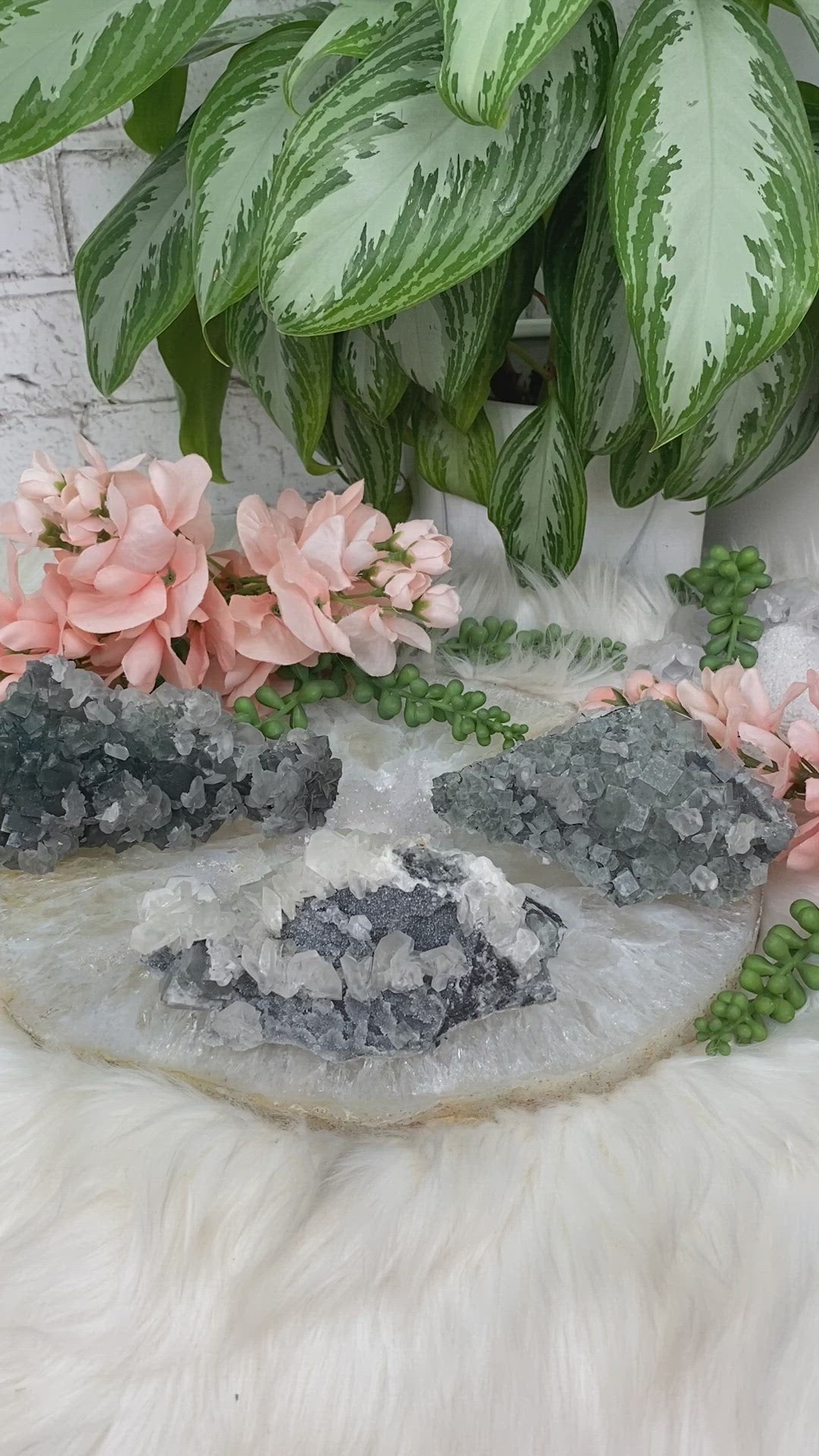 Green-Fluorite-Bladed-Calcite for sale