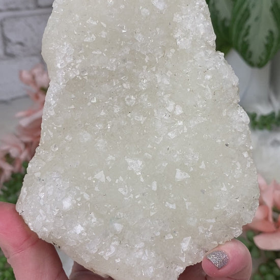 white-apophyllite-cluster