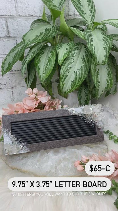 Quartz Crystal Letter Boards