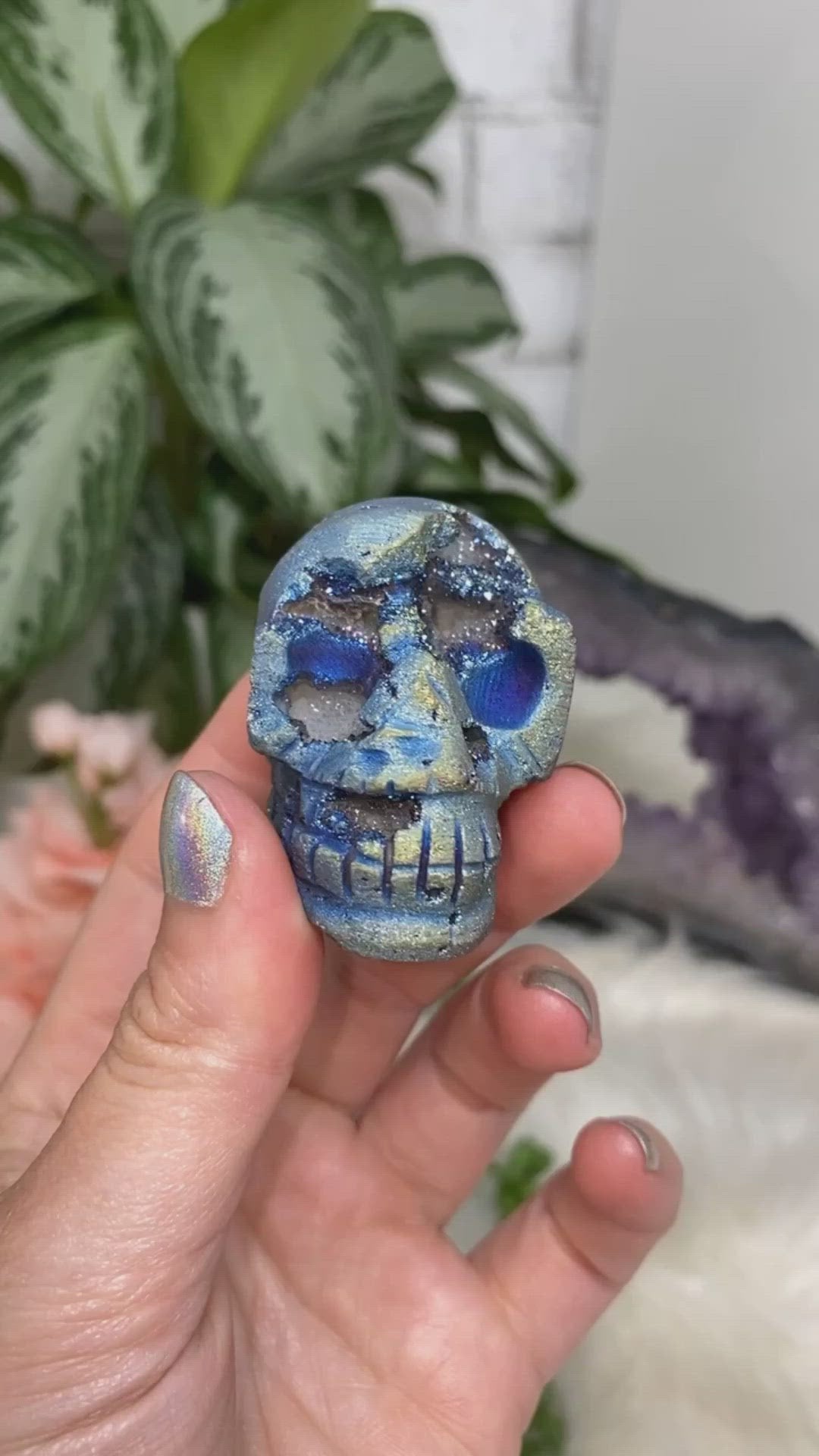 quartz aura skull crystal for sale 