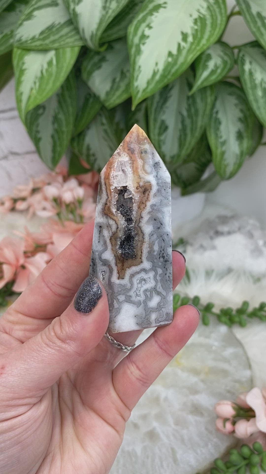 Druzy-Quartz-Chalcedony-Agate-Points