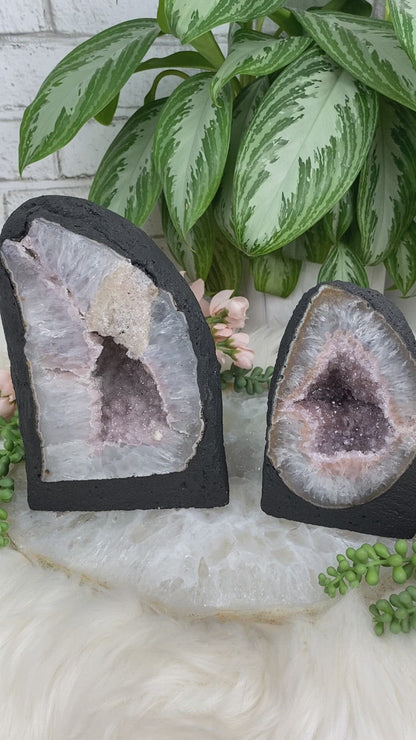 Pink-Hue-Amethyst-Geodes for sale