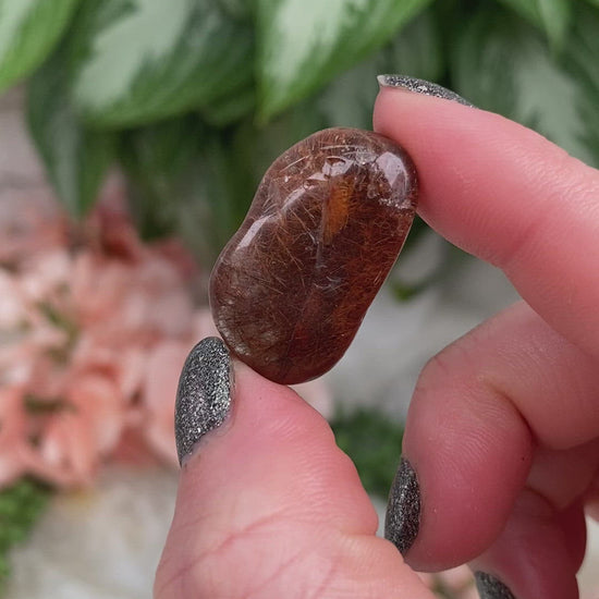 Small-Red-Rutile-in-Quartz-Crystals-for-Sale-Video