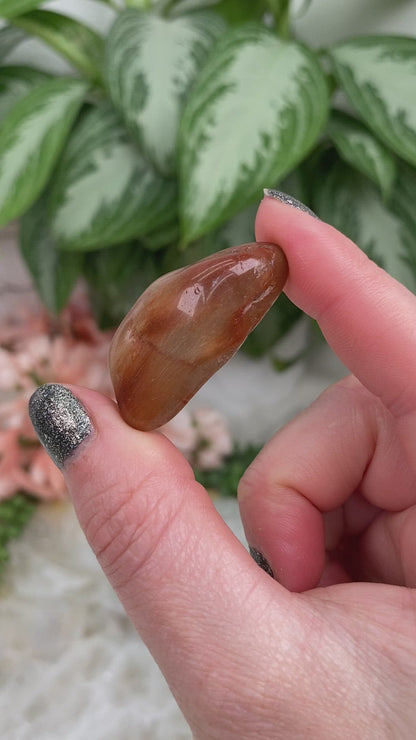 Small-Red-Rutile-in-Quartz-Crystals-for-Sale-Video