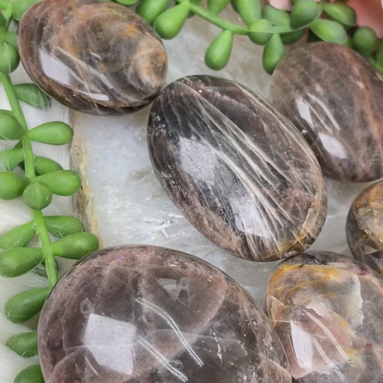 brown-moonstone-palm-stones-with-shimmer