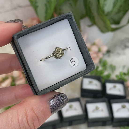 aw-Gold-Pyrite-Sterling-Silver-Ring-Video