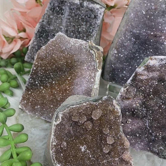 Unique-Colored-Amethyst-Clusters