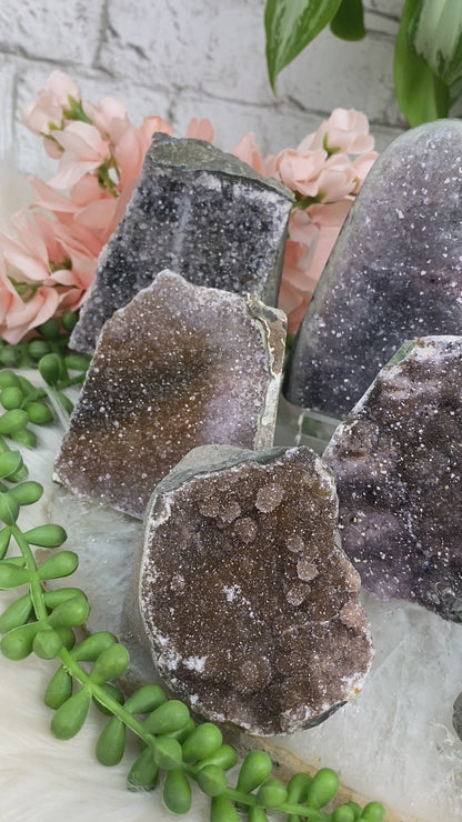 Unique-Colored-Amethyst-Clusters